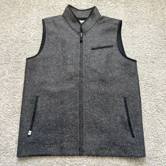 Ritter Mens Alpaca Merino Wool Vest Peru Charcoal Gray Size Large - Picture 1 of 8